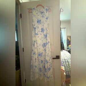 Floral Maxi Dress small side openings
